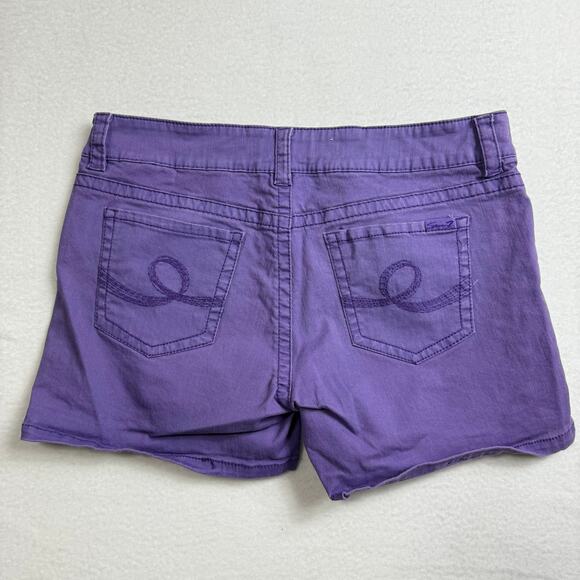 SEVEN7 Women's Purple Denim Jean‎ Shorts Size 16 - Picture 3 of 6